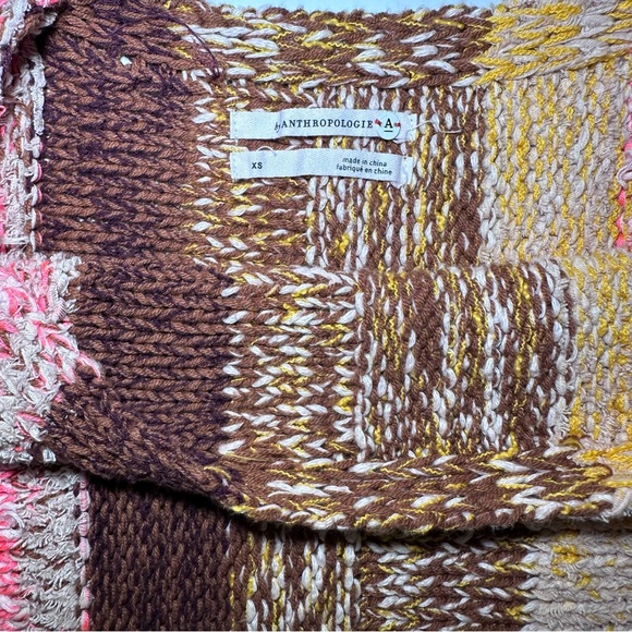 Anthropologie Textured Sweater Pancho Top - Size XS - Picture 8 of 11